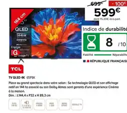 Gitem TCL Tv qled 4k 65p8k offre