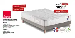 Gitem EPEDA Ensemble matelas + sommier pack beau dormir 160 x 200 cm offre