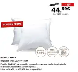 Gitem Margot mash oreiller mash gel 60 x 60 cm offre
