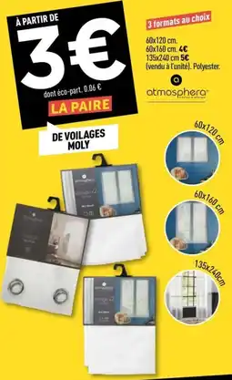 Centrakor De voilages moly offre