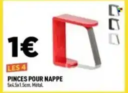 Centrakor Pinces pour nappe 5x4.5x1.5cm offre