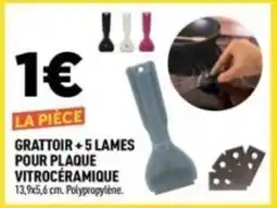 Centrakor Grattoir+5 lames pour plaque vitrocéramique 13,9x5,6 cm offre