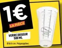 Centrakor Verre doseur offre