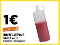 Centrakor Bouteille pour sauce offre