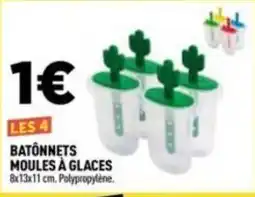 Centrakor Batonnets moules à glaces 8x13x11 cm offre