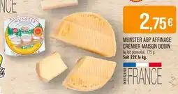 Match Munster aop affinage crémier maison dodin offre