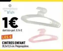 Centrakor Cintres enfant 28,3x13,5 cm offre
