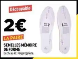 Centrakor Semelles mémoire de forme offre
