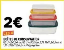Centrakor Boîtes de conservation offre