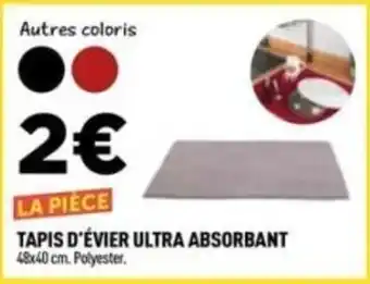 Centrakor Tapis d'évier ultra absorbant offre