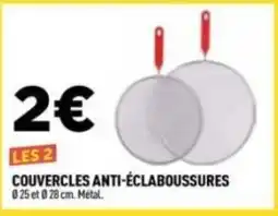 Centrakor Couvercles anti-éclaboussures offre