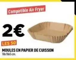 Centrakor Moules en papier de cuisson 18x18x5 cm offre