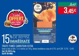 Match Truite fumée carrefour extra offre