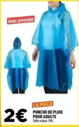 Centrakor Poncho de pluie pour adulte offre