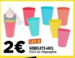 Centrakor Gobelets offre