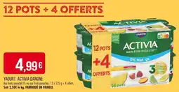 Match Yaourt activia danone offre