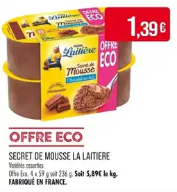 Match Secret de mousse la laitiere offre