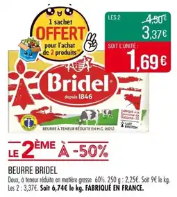 Match Beurre bridel offre