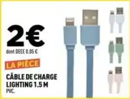 Centrakor Câble de charge lighting 1.5m pvc. offre