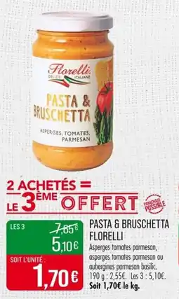 Match Pasta & bruschetta florelli offre