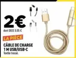 Centrakor Câble de charge 1m usb/usb-c offre