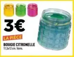 Centrakor Bougie citronelle 11,5x12 cm offre