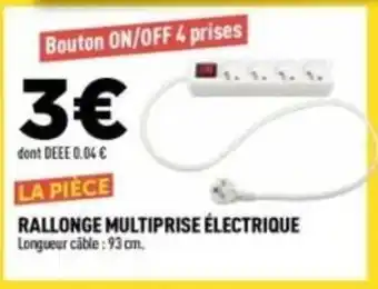 Centrakor Rallonge multiprise électrique offre