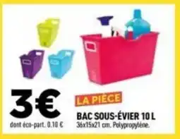 Centrakor Bac sous-évier offre
