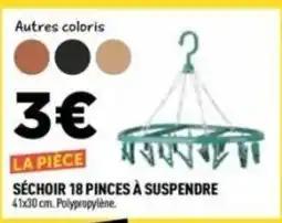 Centrakor Séchoir 18 pinces à suspendre offre