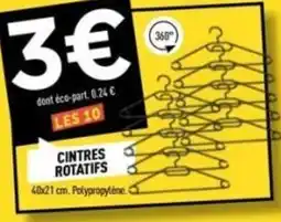 Centrakor Cintres rotatifs offre