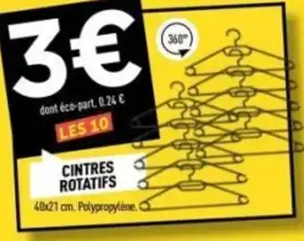 Centrakor Cintres rotatifs offre