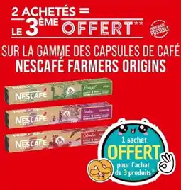 Match Nescafé farmers origins offre
