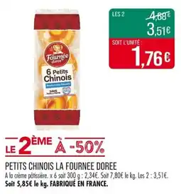 Match Petits chinois la fournee doree offre