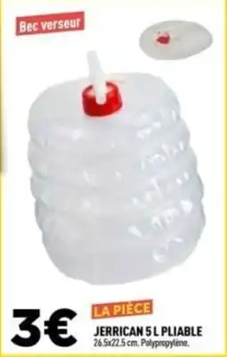 Centrakor Jerrican 5 l pliable offre