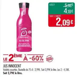 Match Jus innocent offre
