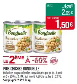 Match Pois chiches bonduelle offre