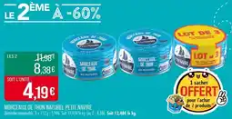 Match Morceaux de thon naturel petit navire offre