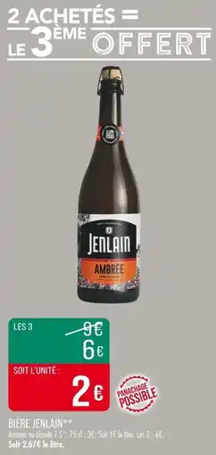 Match Bière jenlain offre