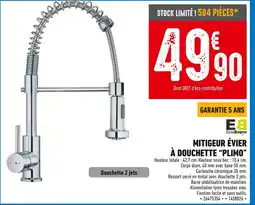 Brico Cash ESSEBAGNO Mitigeur évier à douchette Plimo offre