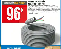 Brico Cash Gaine icta préfilée 3g2.5 mm² – ø20 mm offre