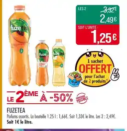 Match FuzeTea Thé glacé infusé aux fruits offre