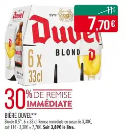 Match Bière duvel offre