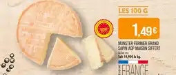 Match MAISON SIFFERT Munster fermier grand sapin AOP offre
