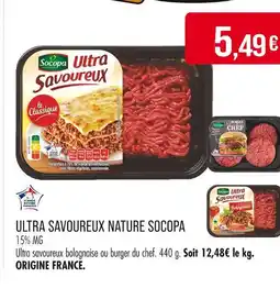 Match SOCOPA Ultra Savoureux Nature offre