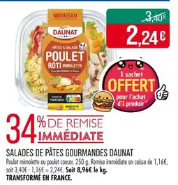 Match Daunat Salades de pâtes gourmandes offre