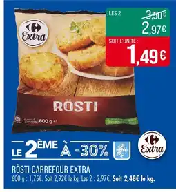 Match CARREFOUR EXTRA Rösti offre