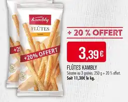 Match KAMBLY Flûtes offre