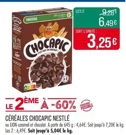 Match Nestlé Céréales Chocapic offre