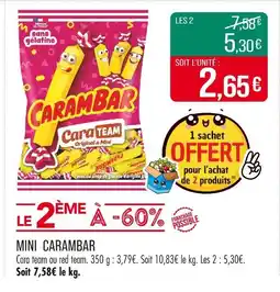 Match Carambar Mini Carambar offre