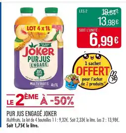 Match JOKER Pur jus engagé offre
